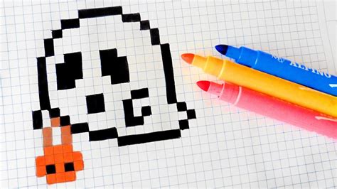 Un Bonbon D'halloween Qui Fait Peur En Pixel Art Idées Pour Dessin Oeil Facile Halloween - Random Spirit
